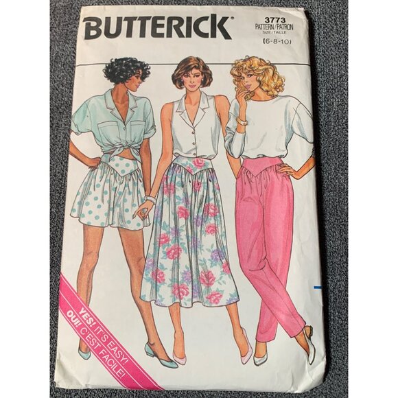 Butterick 3773 Misses' Skirt Culottes & Pants Sewing Pattern (6-8-10) - uncut - Picture 1 of 2
